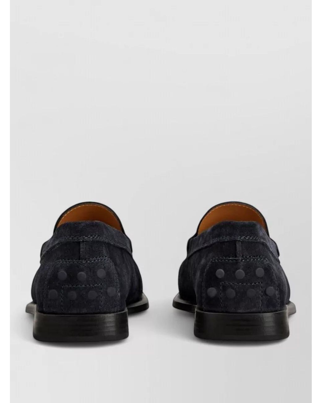 Tod's Blue Suede Gathered Loafers for men