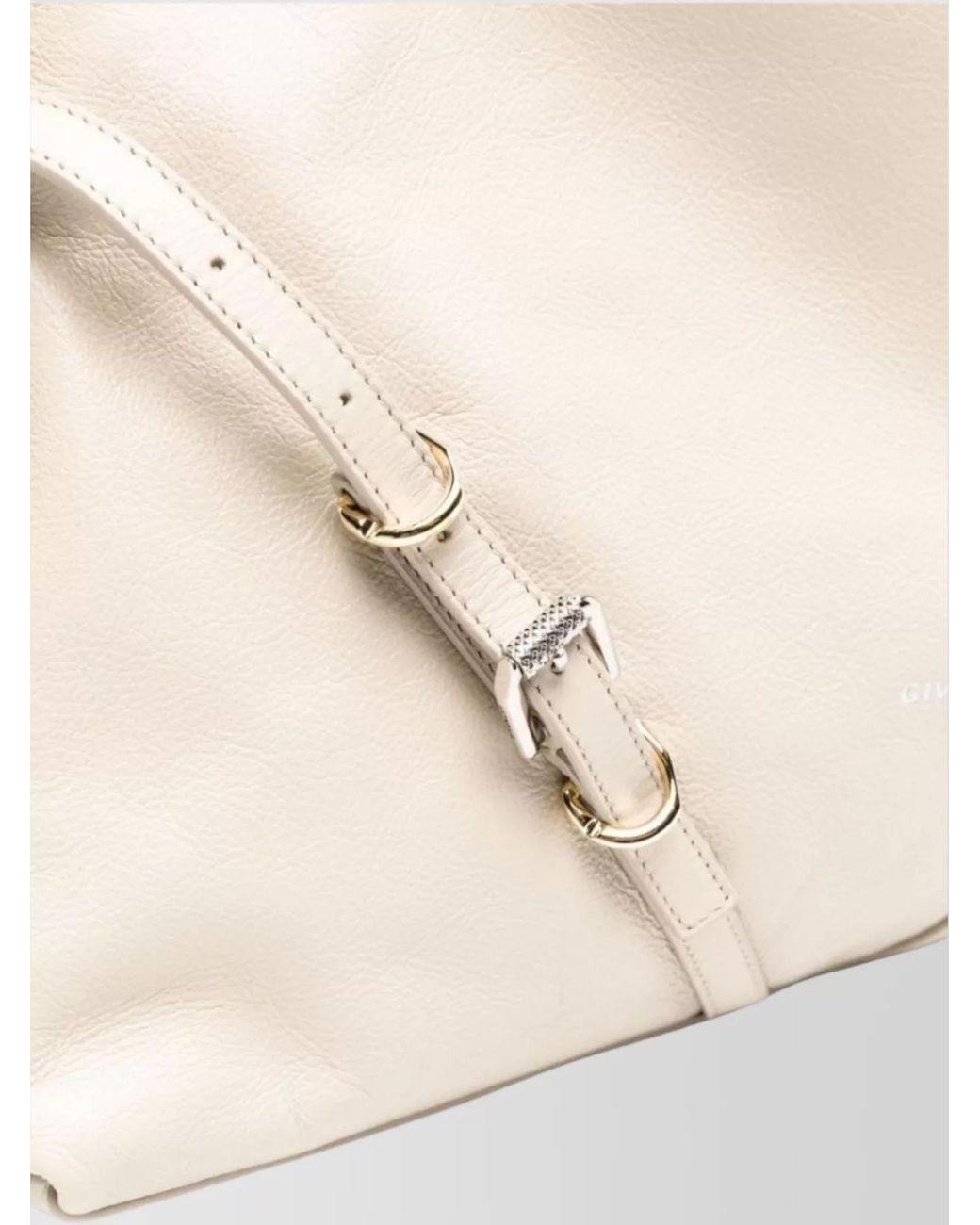 Givenchy Natural Voyou Medium Leather Shoulder Bag