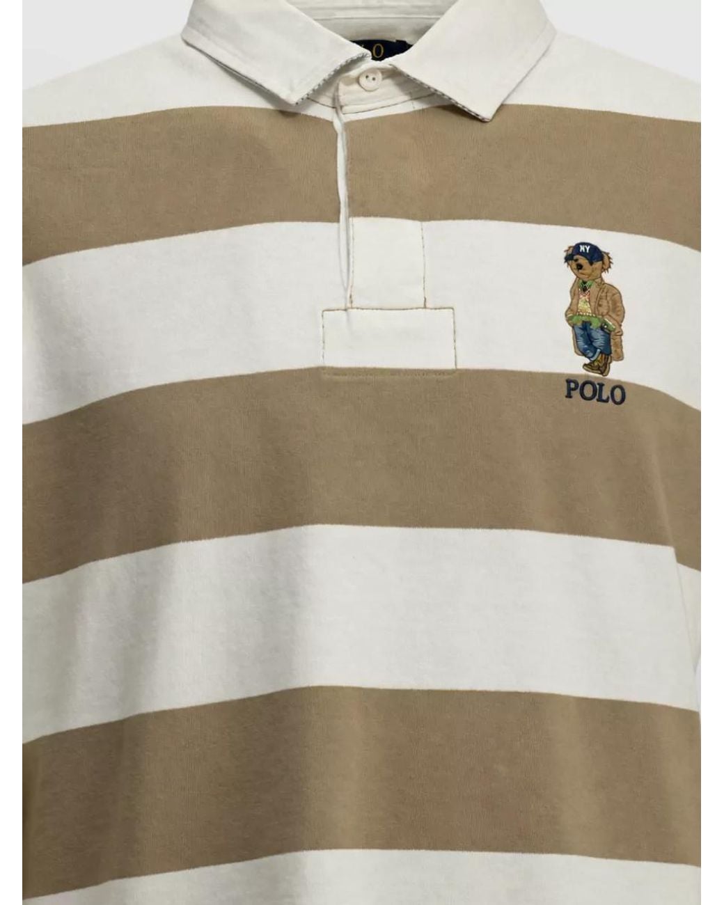 Polo Ralph Lauren Natural Polo Bear Cotton Polo Shirt for men