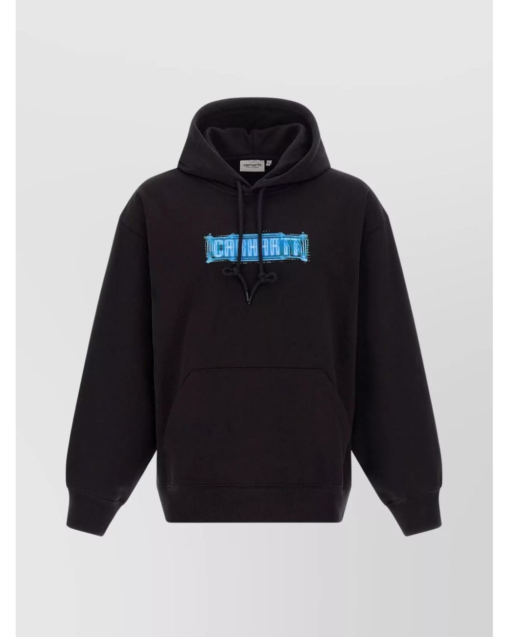 Carhartt Blue Printed Cotton Hoodie for men