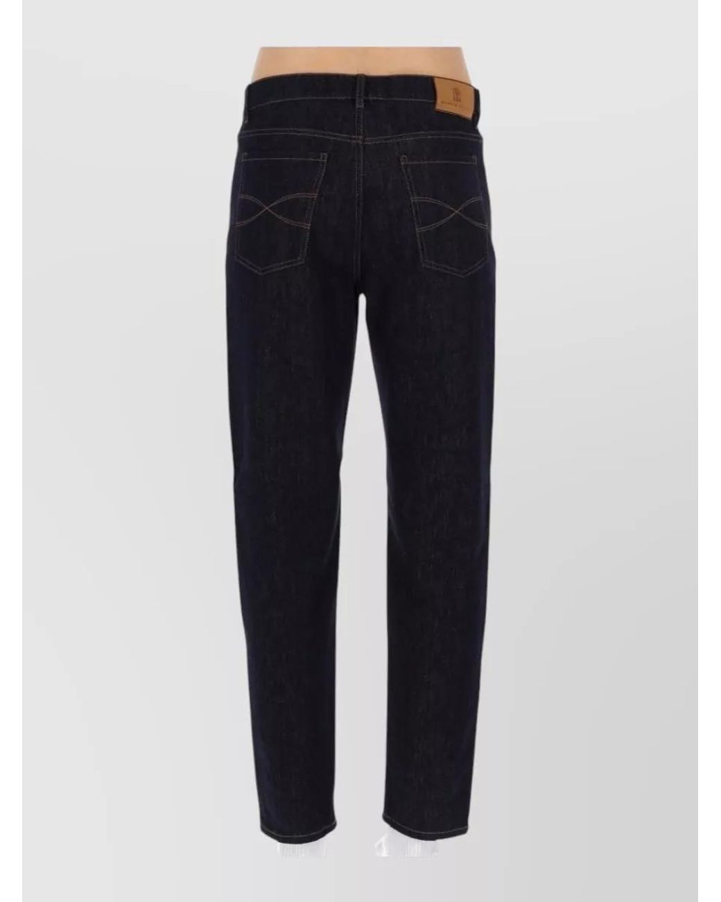 Brunello Cucinelli Blue Denim Straight-Leg Jeans for men