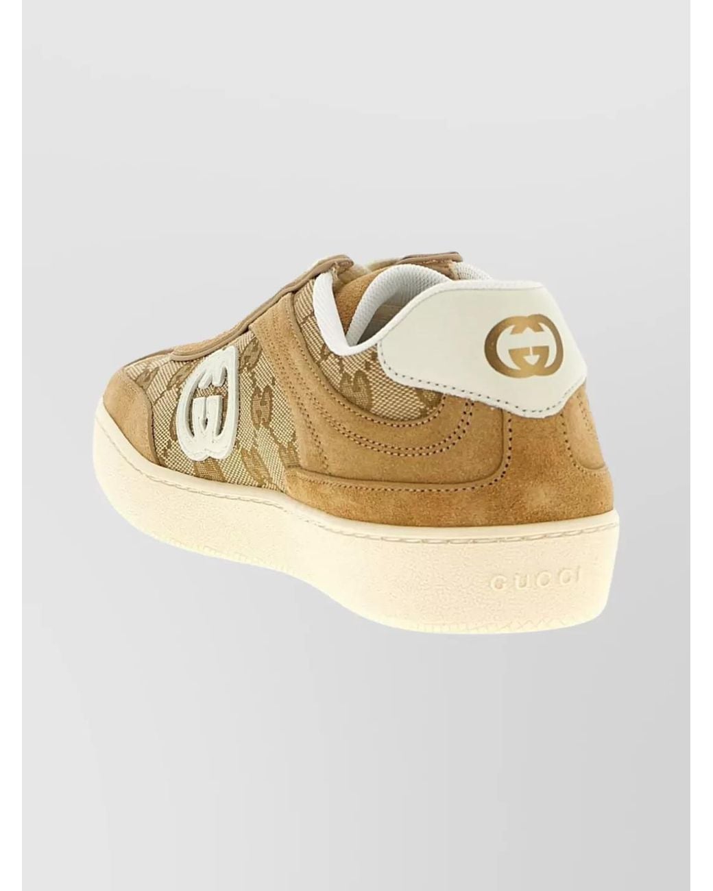 Gucci Multicolor Gg Fabric And Suede G75 Sneakers