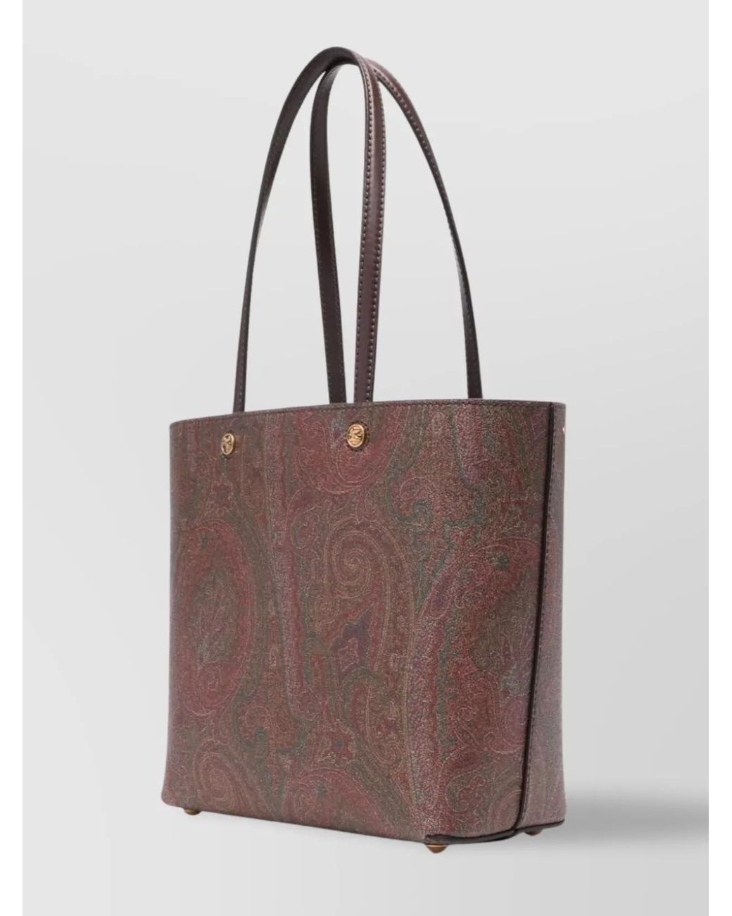 Etro Brown Essential Medium Jacquard Tote Bag
