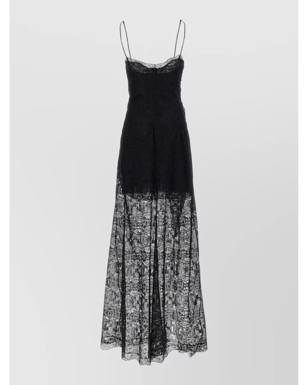 Ermanno Scervino White Lace Draped Sleeveless Maxi Dress