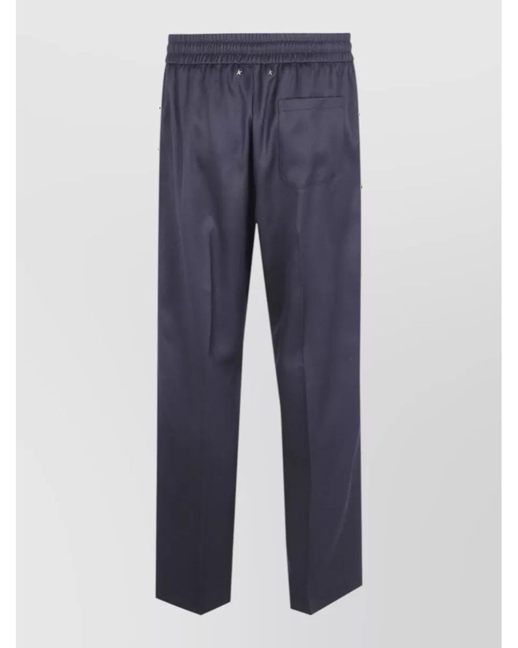 Golden Goose Deluxe Brand Blue Virgin Wool Lennon Jogging Trousers for men