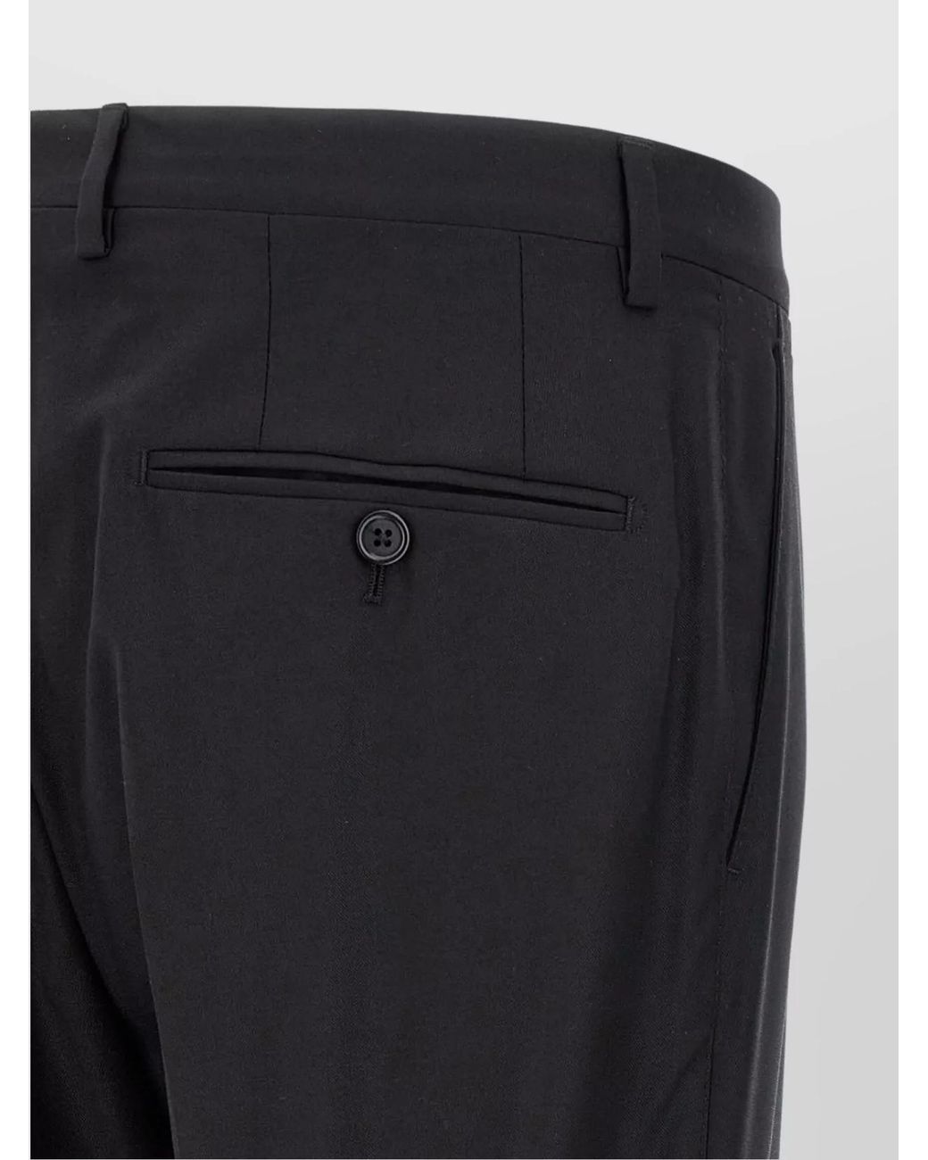 Dolce & Gabbana Black Wool And Silk Single-Breasted Suit for men