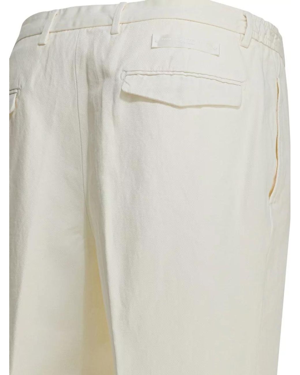 Briglia 1949 White Straight-Leg Trousers for men