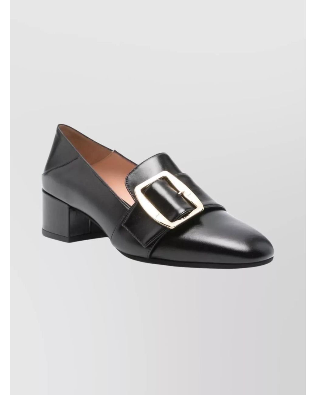 Bally Multicolor Leather Block Heel Loafers