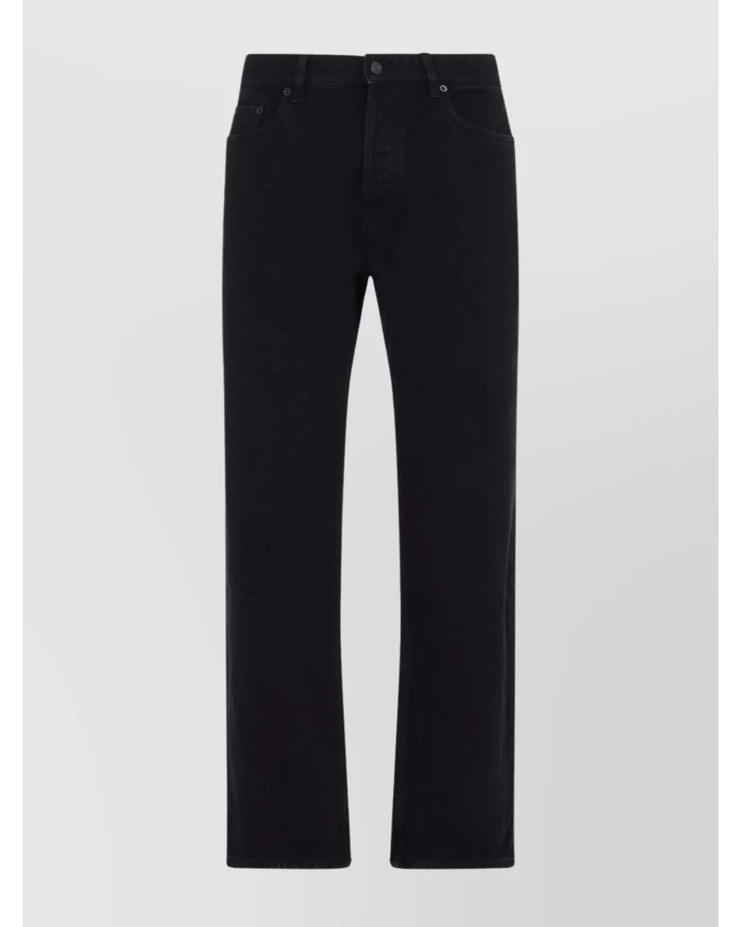 Saint Laurent Blue Denim Mid-Rise Straight-Leg Jeans for men
