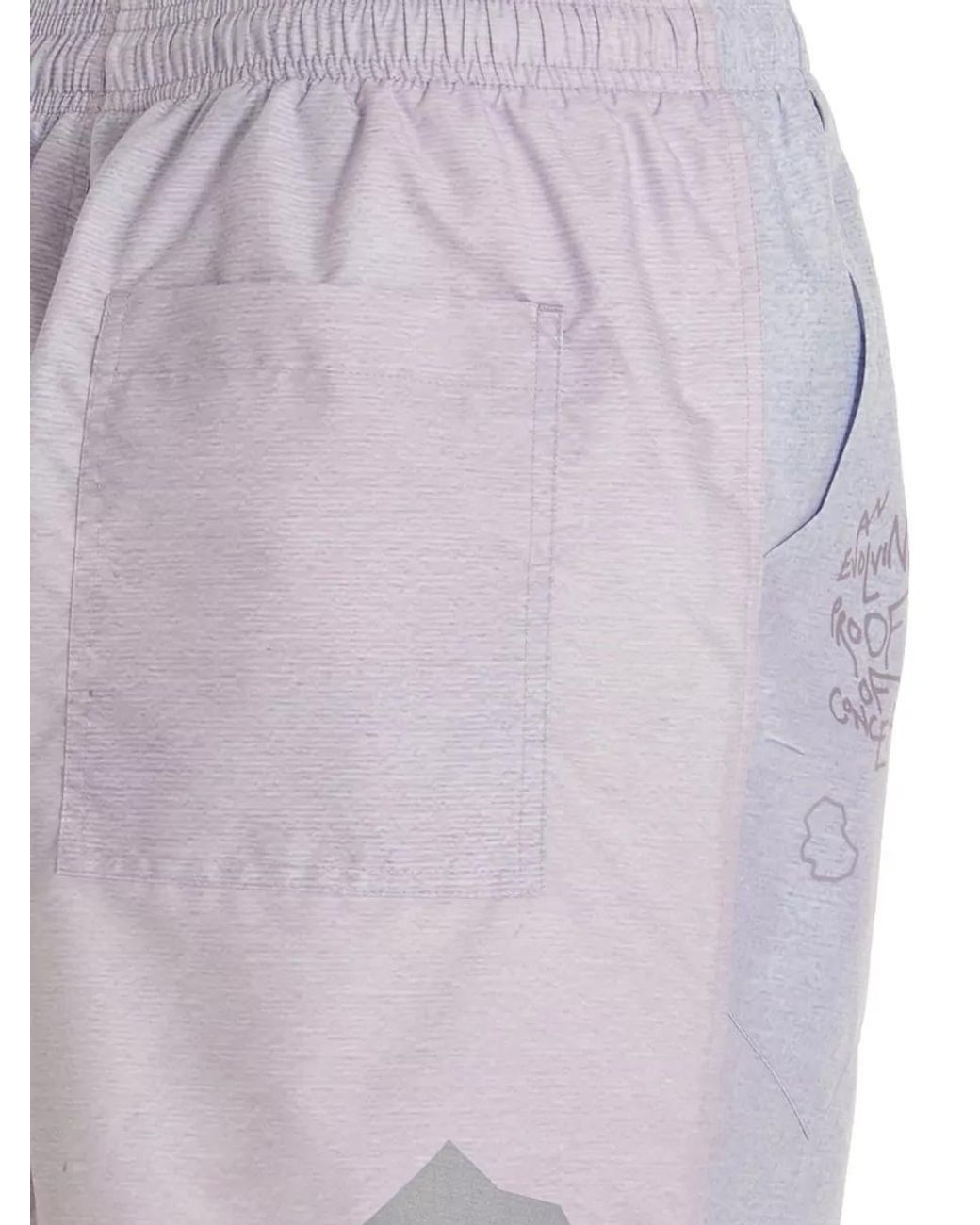 Objects IV Life Purple Printed Swim Shorts for men