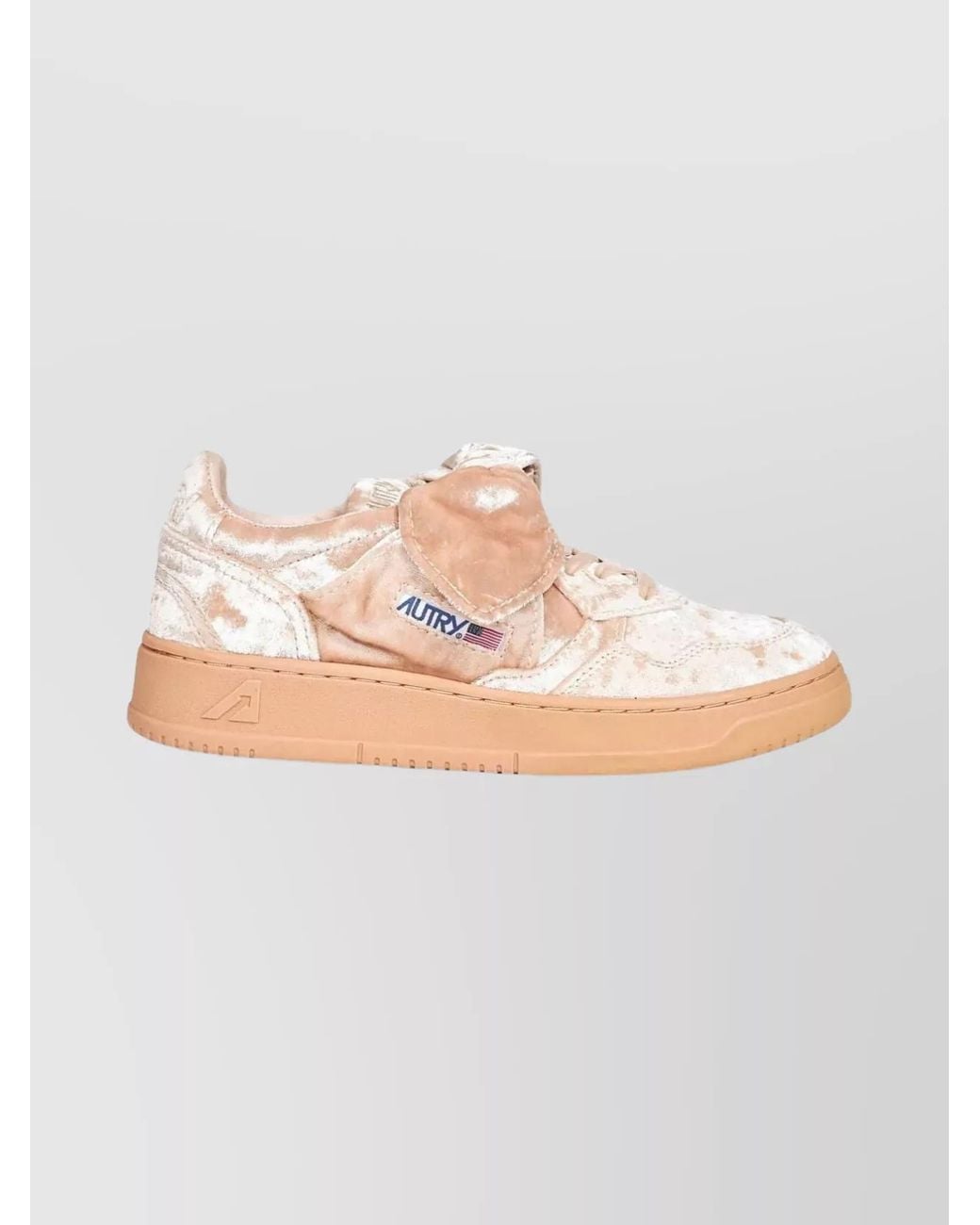 Autry Multicolor Velvet Low-Top Sneakers