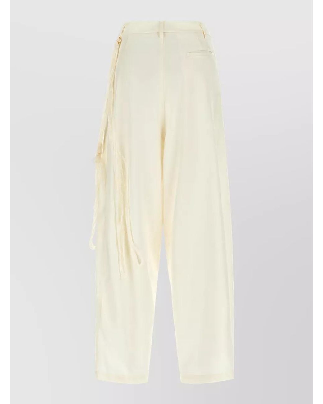 DARKPARK White Wide-Leg Trousers