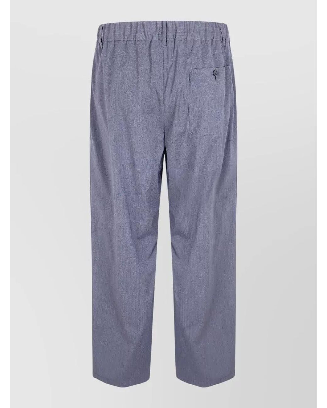 Herno Gray Relaxed-Fit Trousers for men