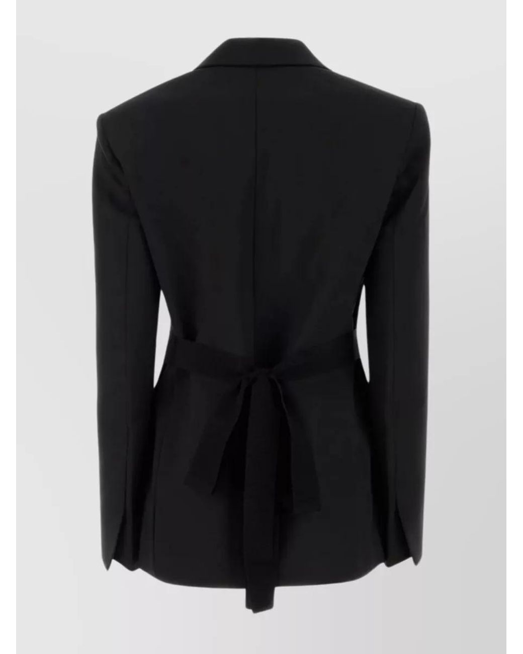 Nensi Dojaka Black Virgin Wool Single-Breasted Blazer