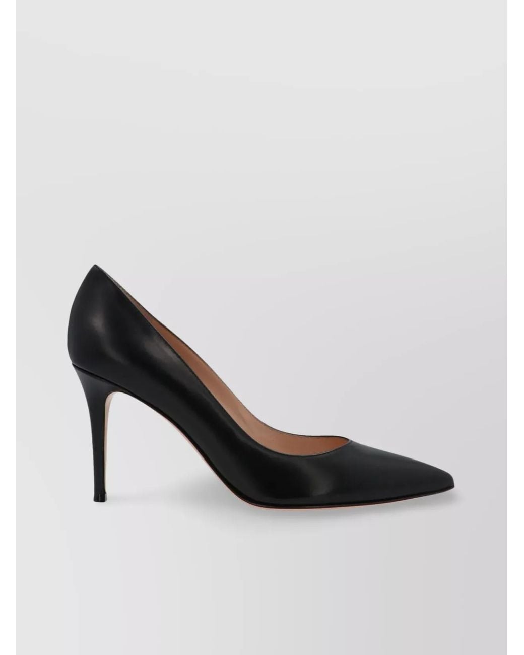 Gianvito Rossi Black Leather Gianvito 85 Pumps