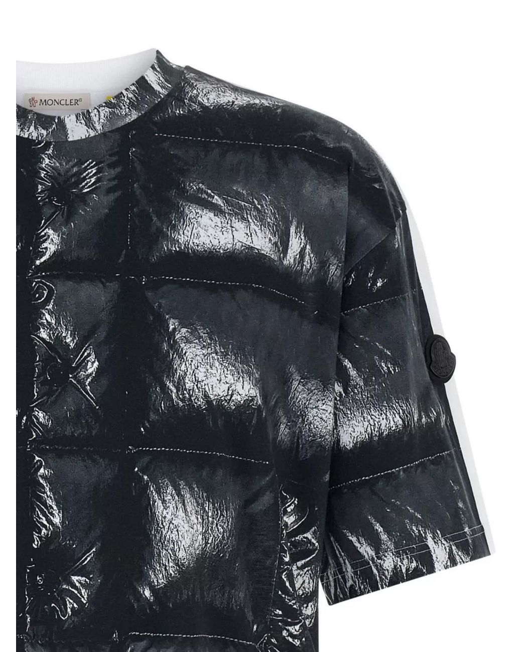 Moncler Genius Black Cotton T-Shirt for men