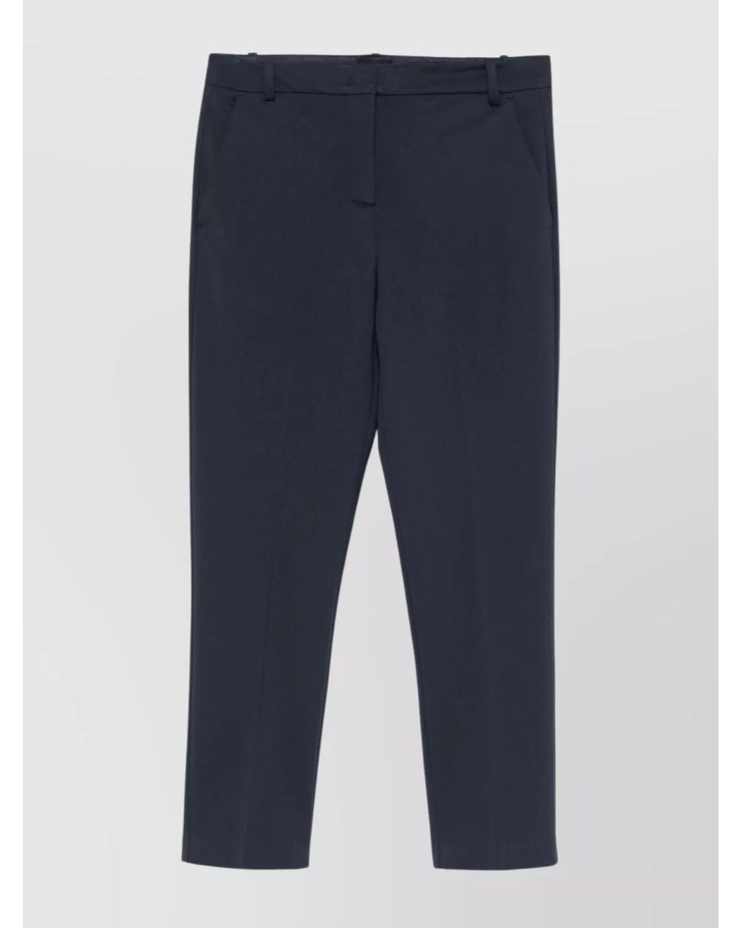 Pinko Blue Beautiful Trousers With Belt Loops And Pockets