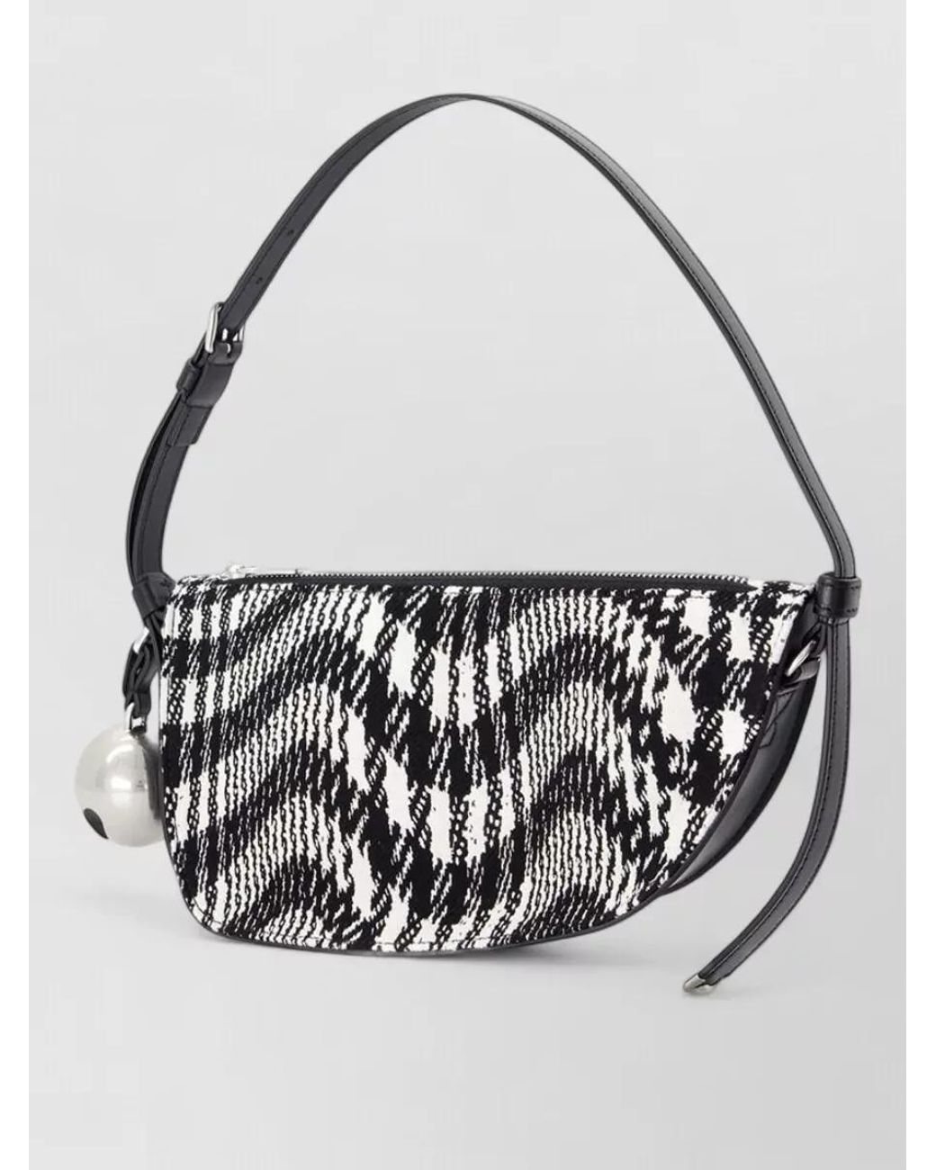 Burberry Metallic Shield Sling Small Cotton Shoulder Bag