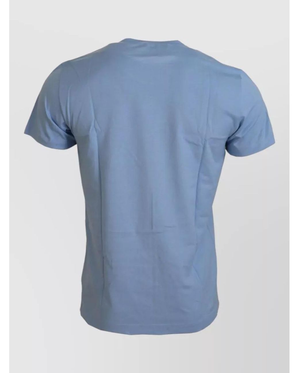 Dolce & Gabbana Blue Cotton Printed T-Shirt for men