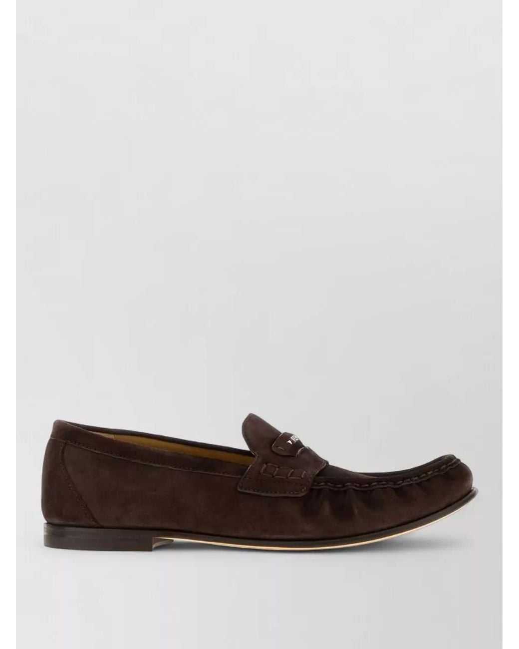 Fendi Brown Suede Leather Loafers for men