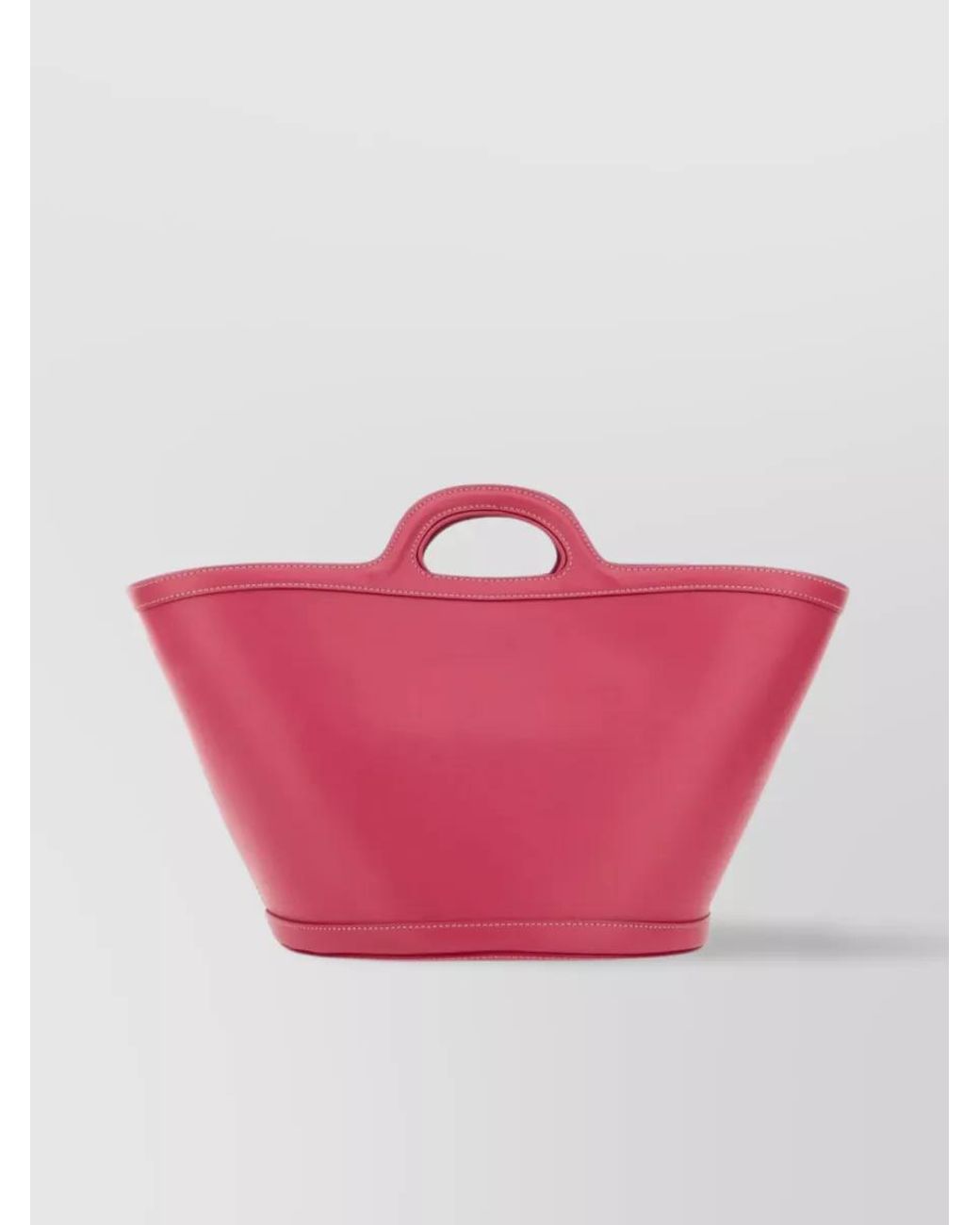 Marni Pink Tropicalia Compact Leather Tote