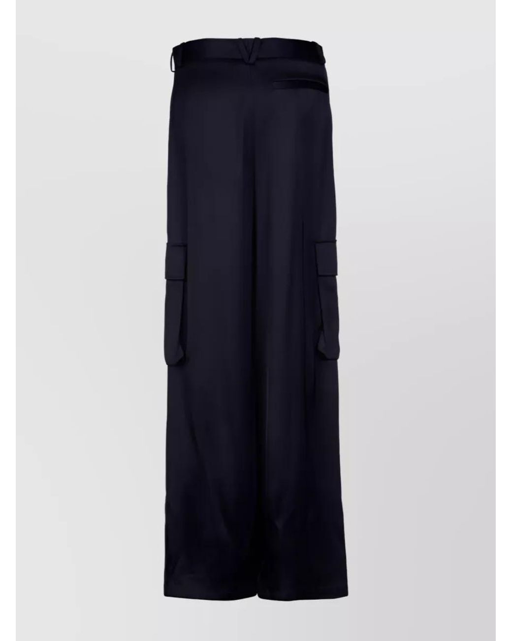 Versace Blue Wide-Leg Cargo Trousers