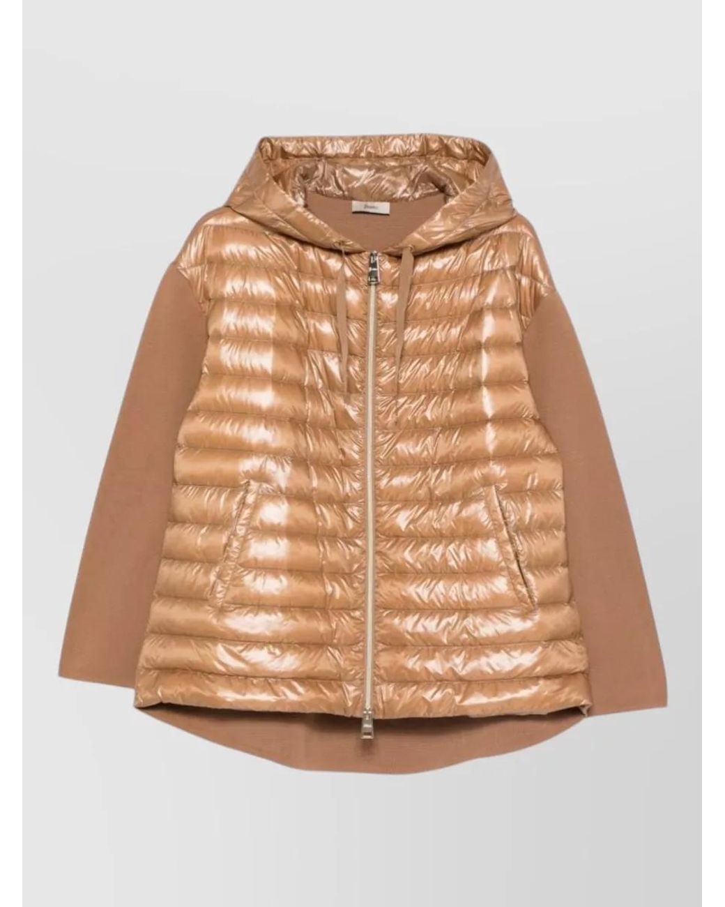 Herno Natural Down Hooded Puffer Jacket