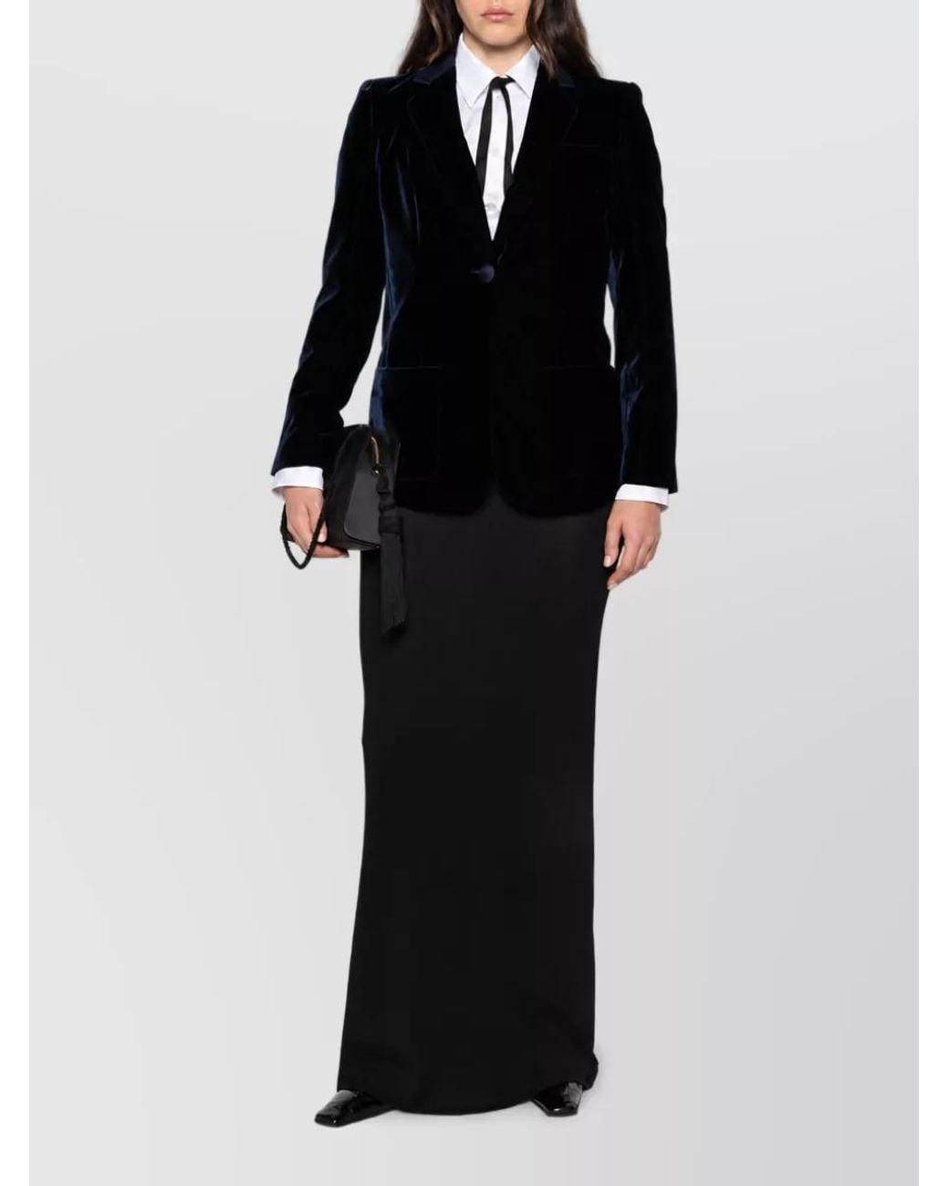 Emporio Armani Black Single-Breasted Blazer Jacket