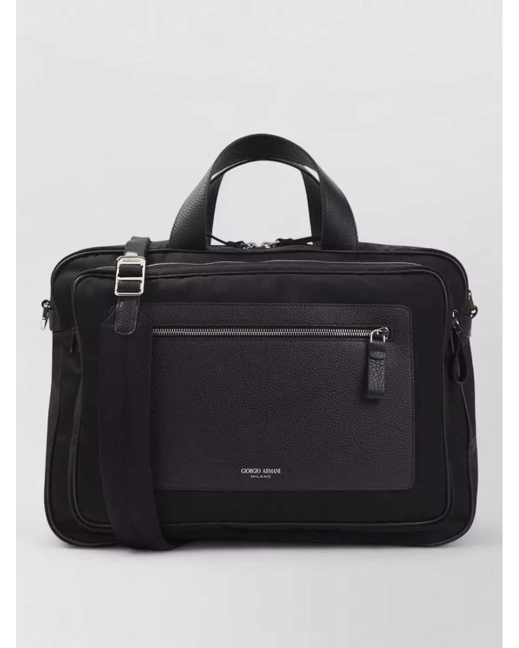 Giorgio Armani Black Briefcase Bag for men