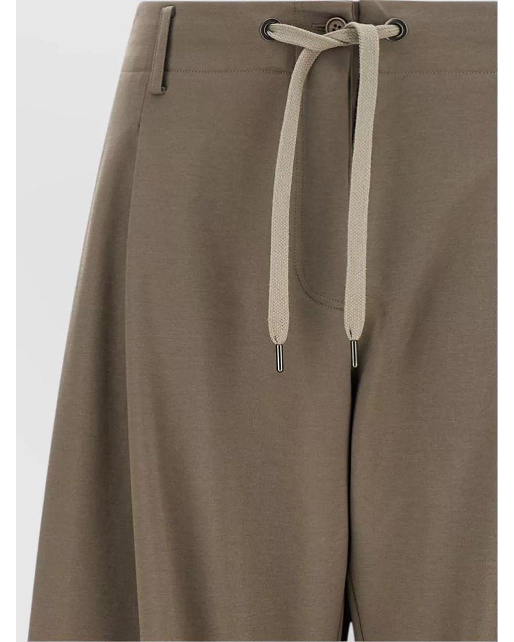 Brunello Cucinelli Multicolor Cropped Wide-Leg Trousers