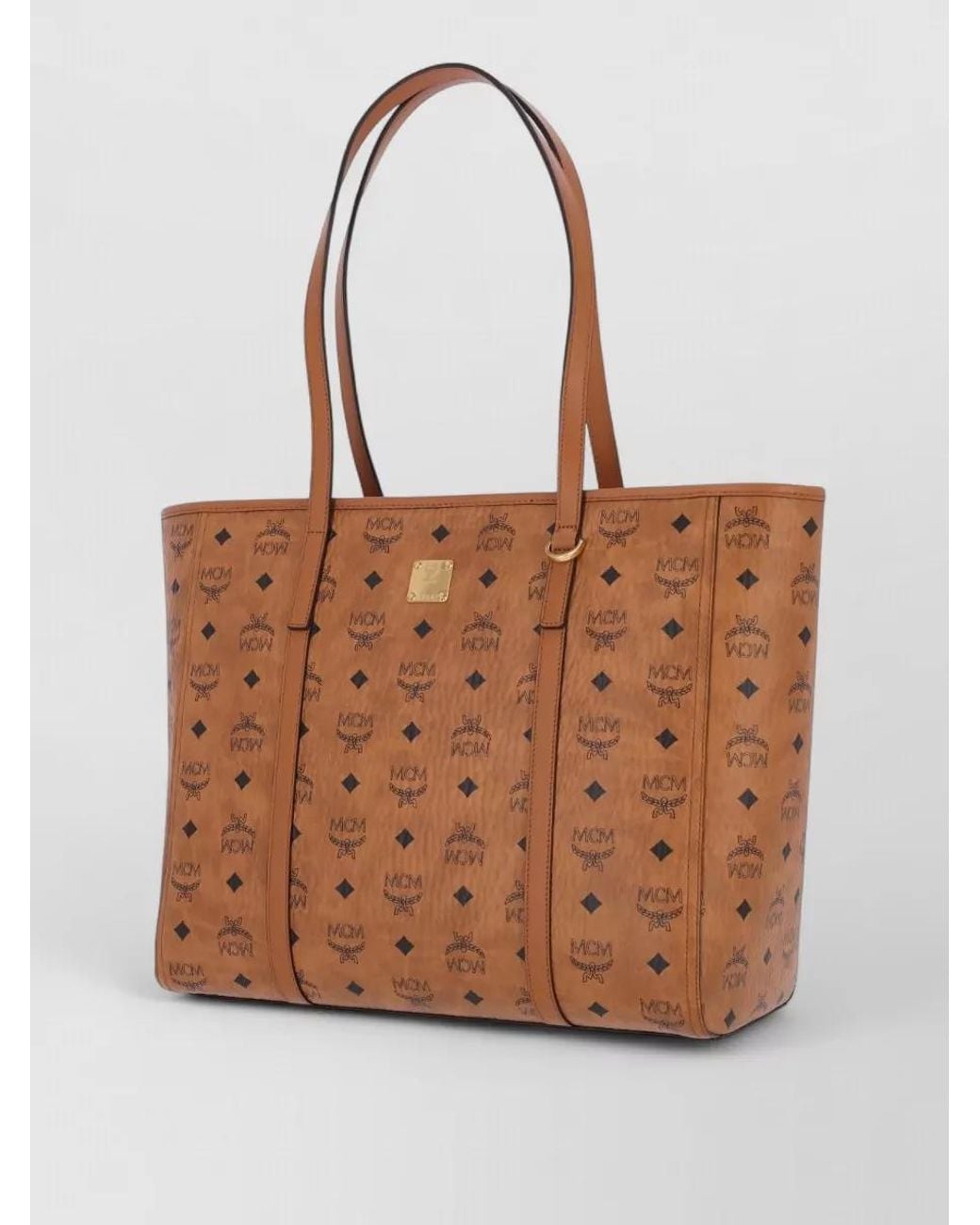 MCM Brown Toni Medium Printed Tote Bag