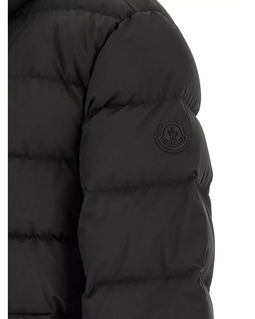Moncler Black Down Hooded Puffer Jacket for men