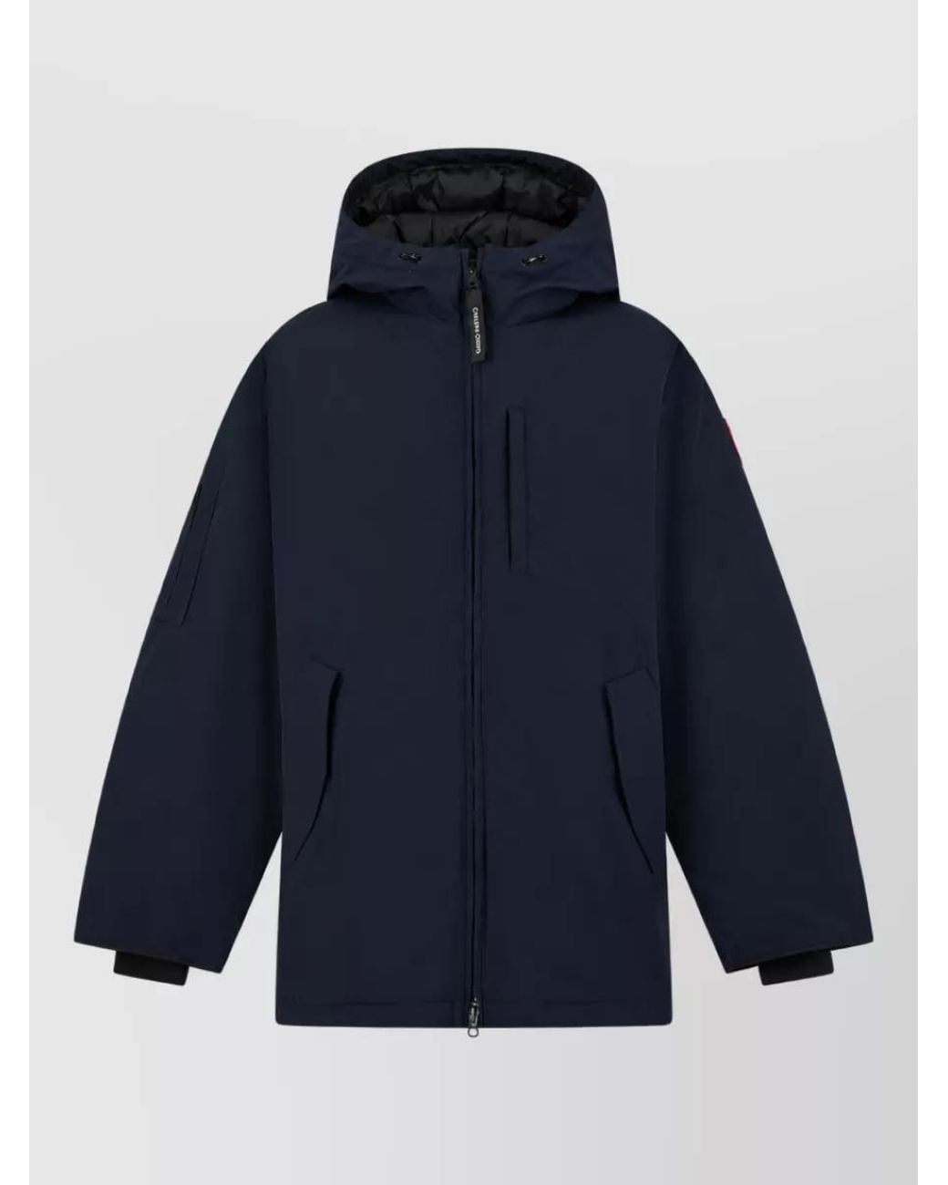 Canada Goose Blue Hooded Parka Jacket for men