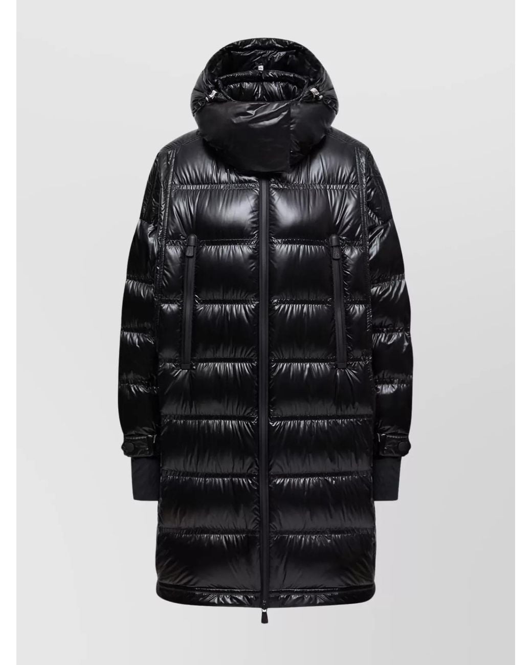 Moncler Black Down Hooded Long Puffer Jacket