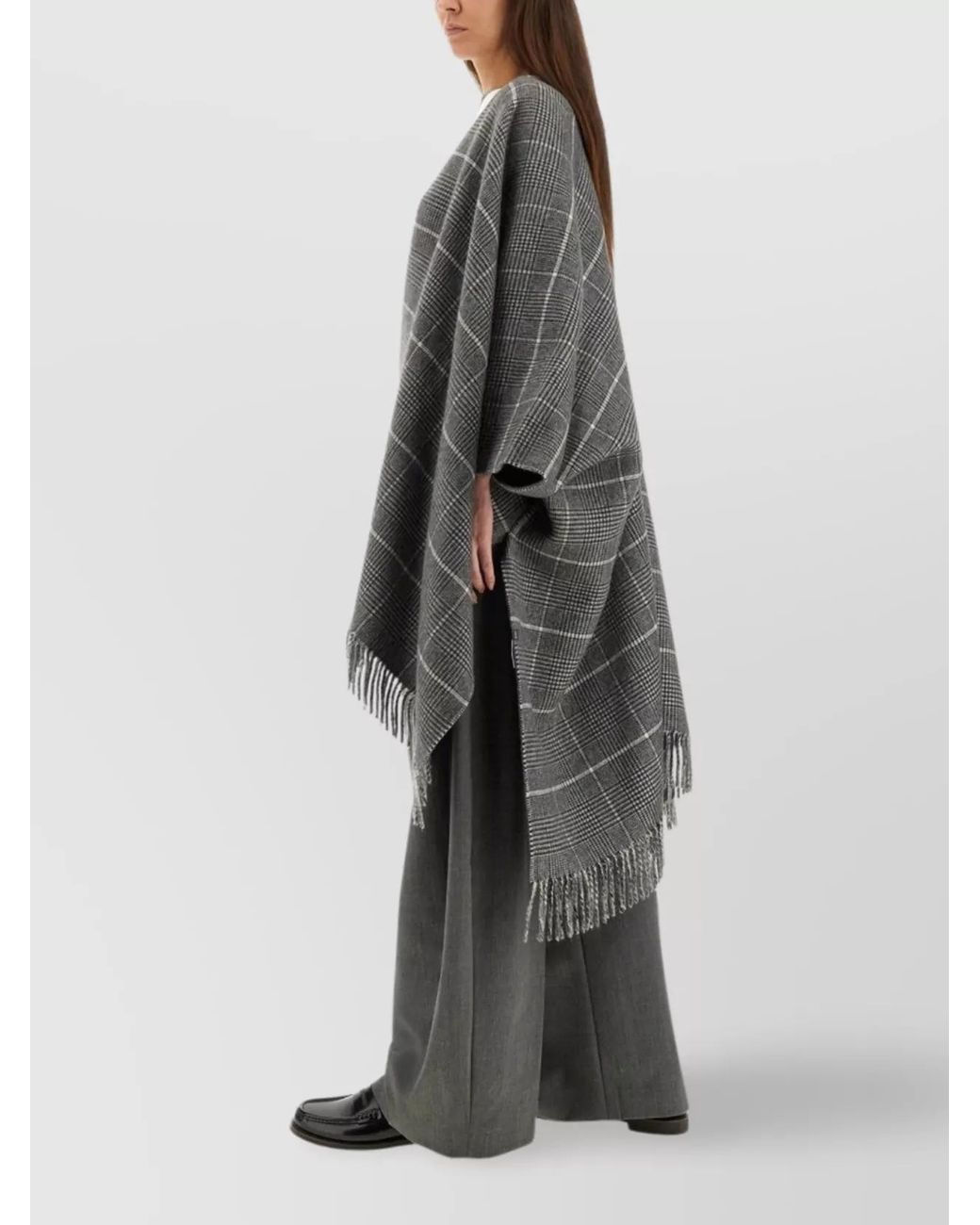 Brunello Cucinelli Brown Cashmere Cape