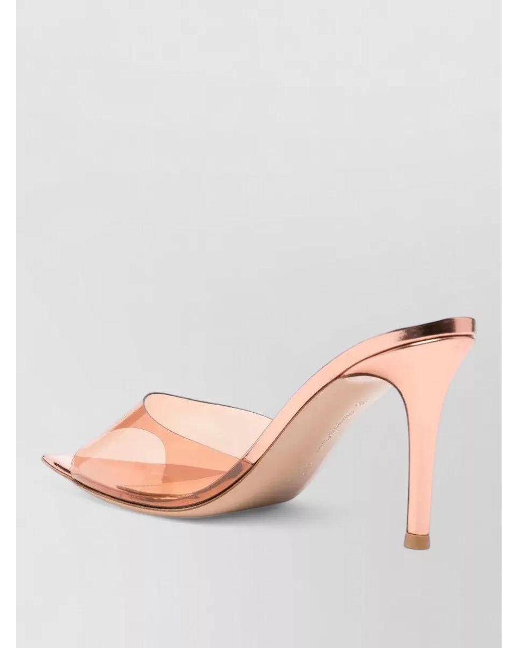 Gianvito Rossi Pink Plexi Pointed-Toe Pumps