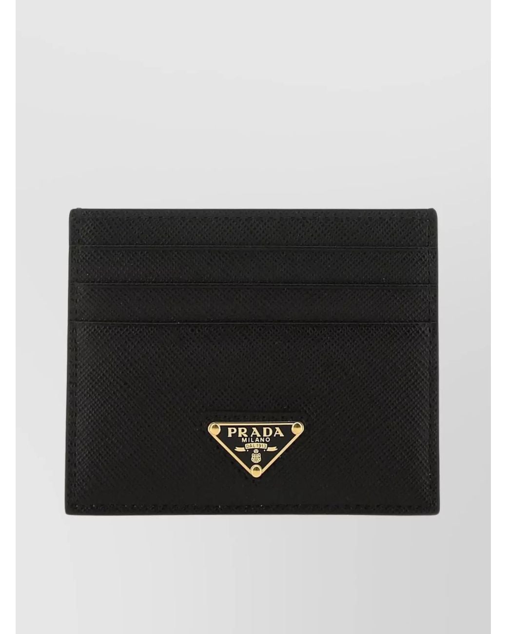 Prada Black Leather Card Holder