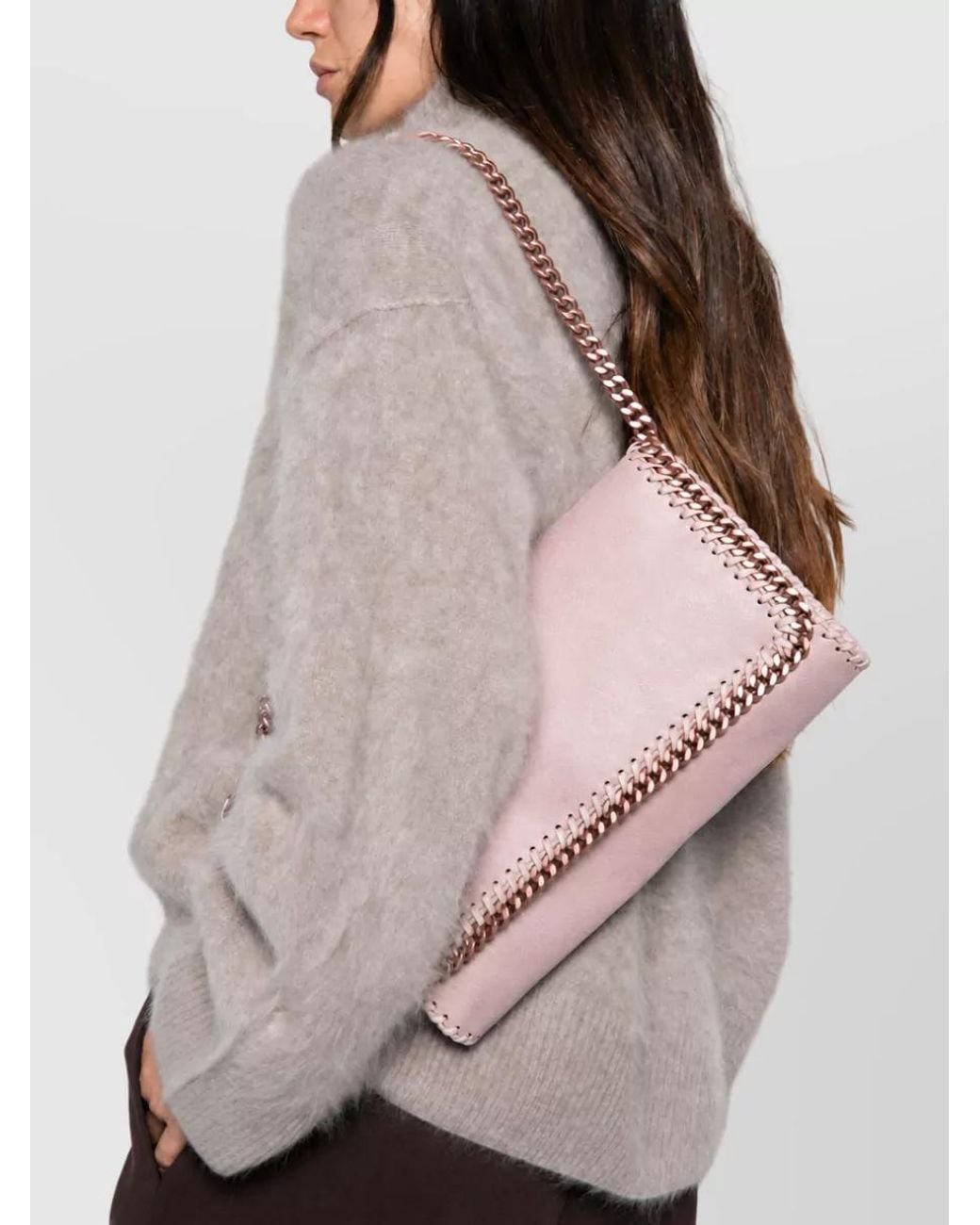 Stella McCartney Pink Falabella Clutch Bag