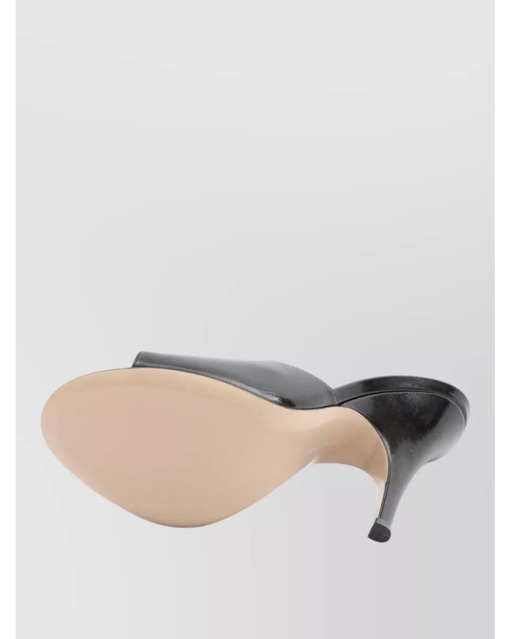 Gianvito Rossi White Leather Mules
