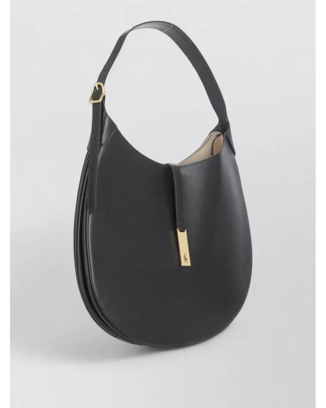 Ralph Lauren Black Leather Shoulder Bag