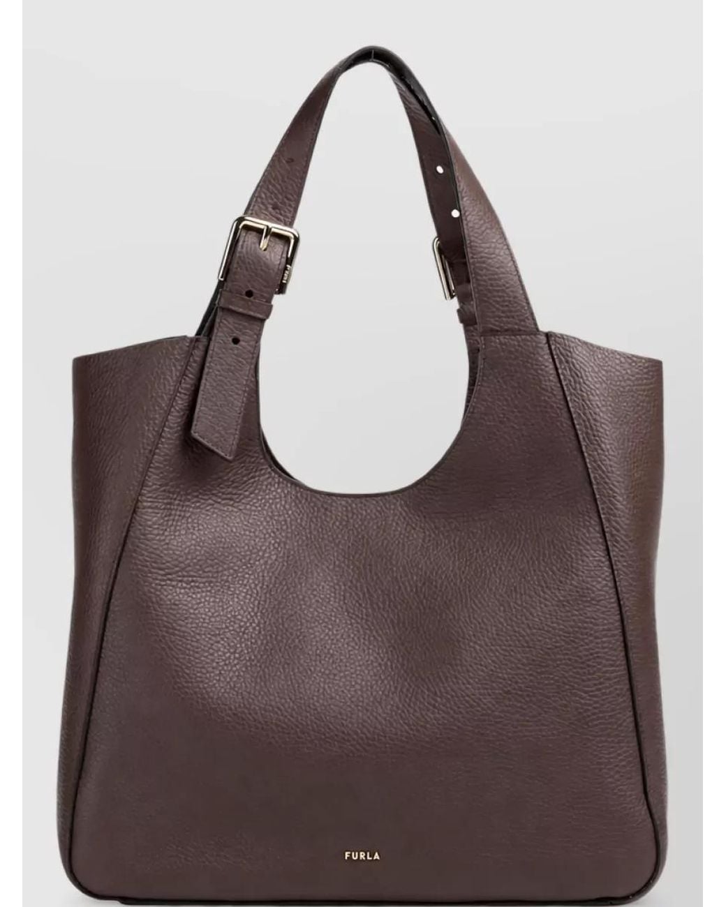 Furla Brown Na Leather Shoulder Bag