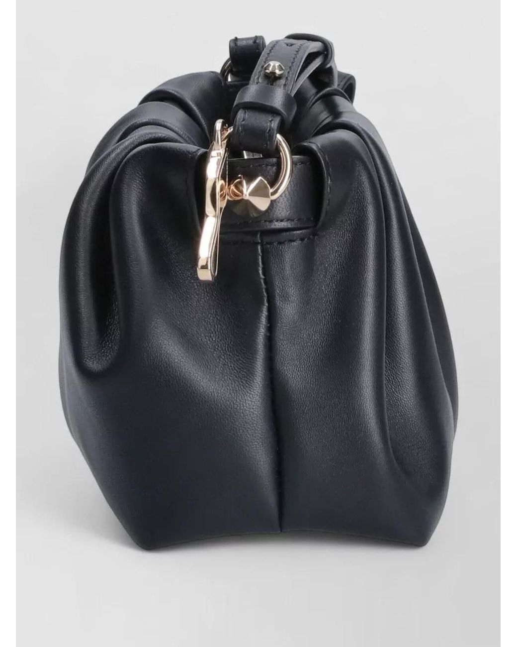 Christian Louboutin Black Eva Mini Leather Clutch Bag