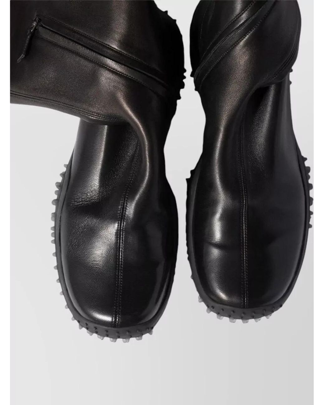 Miu Miu Black Leather Knee-High Boots