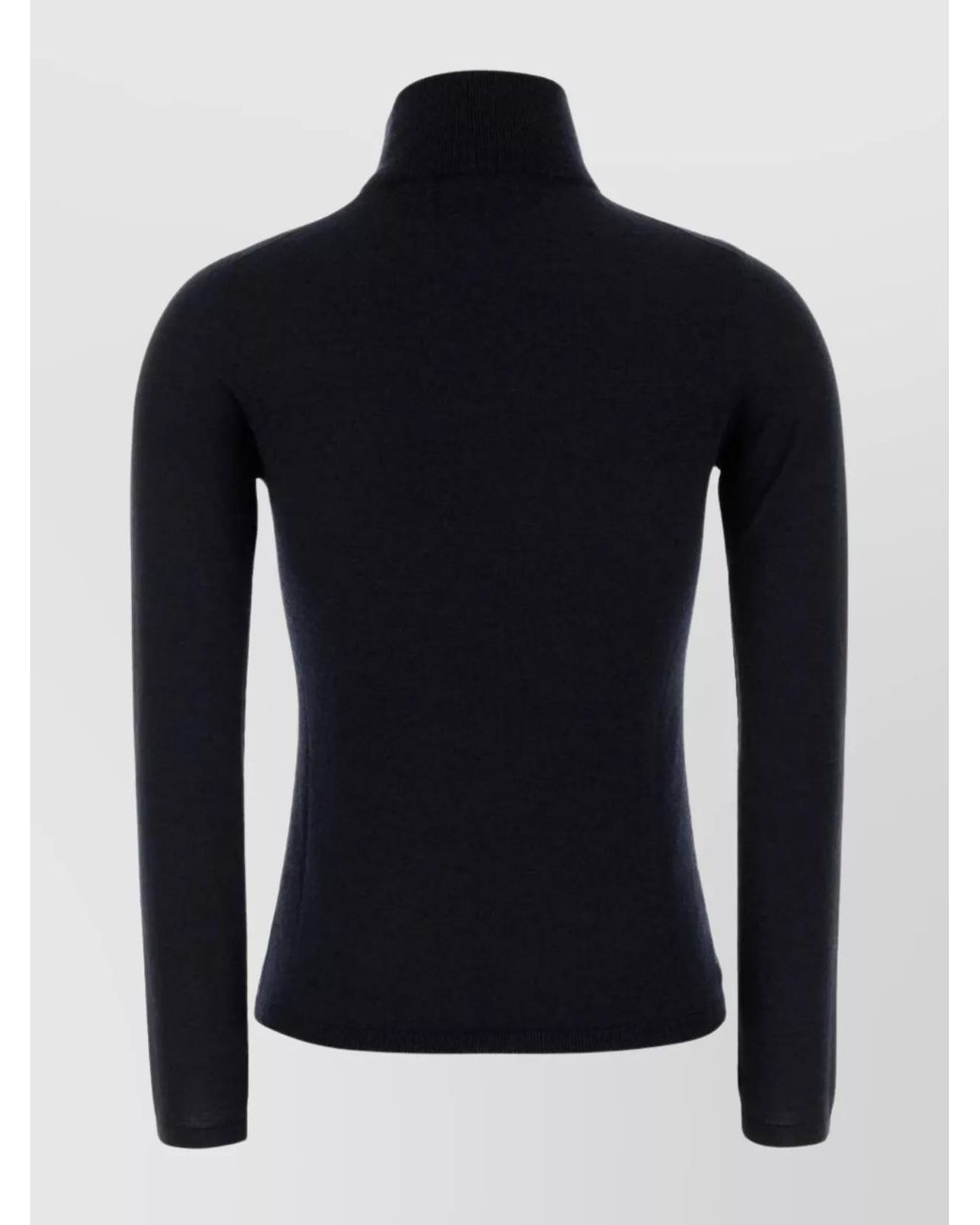 Max Mara Black Cashmere Turtleneck Sweater Long Sleeves