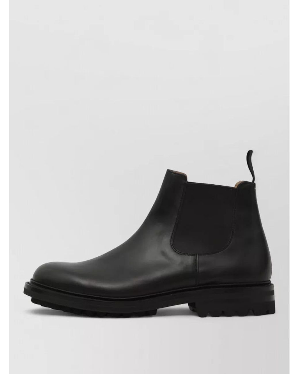 Church's Black Calfskin Leather Chelsea Boots for men