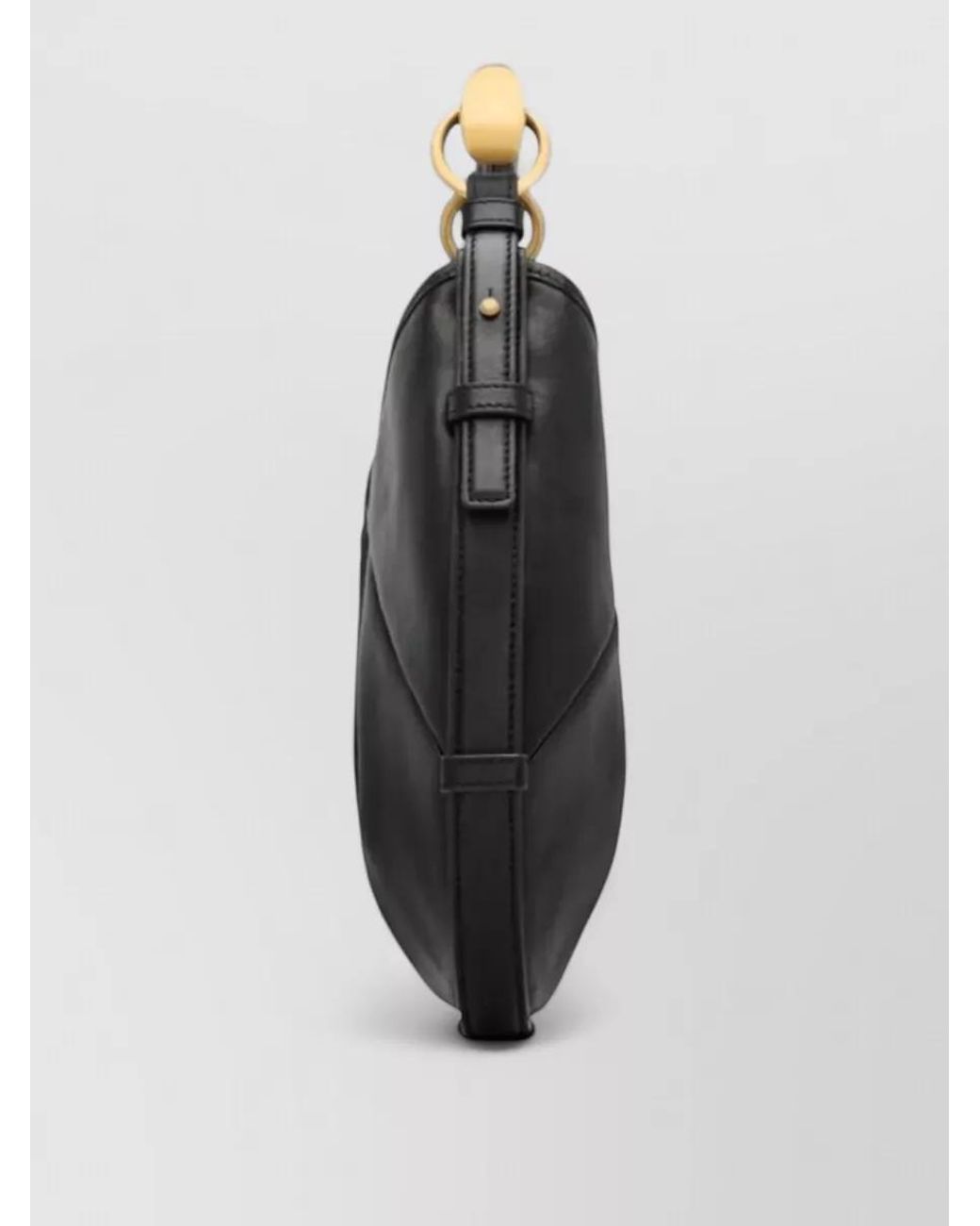Saint Laurent Black Mombasa Small Leather Shoulder Bag