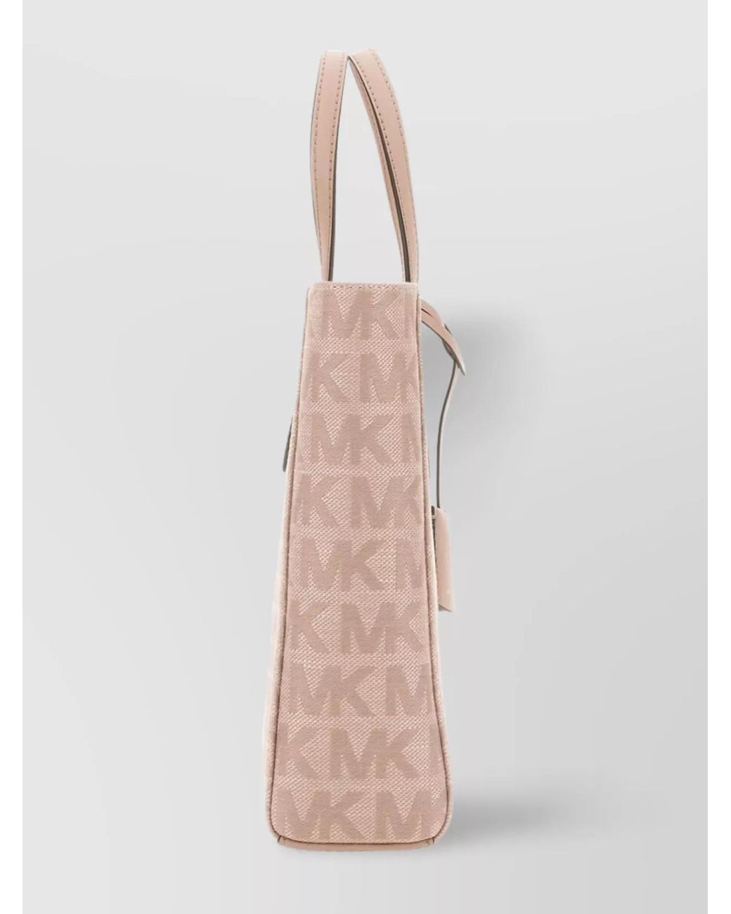 Michael Kors Pink Sinclair Linen Shoulder Bag