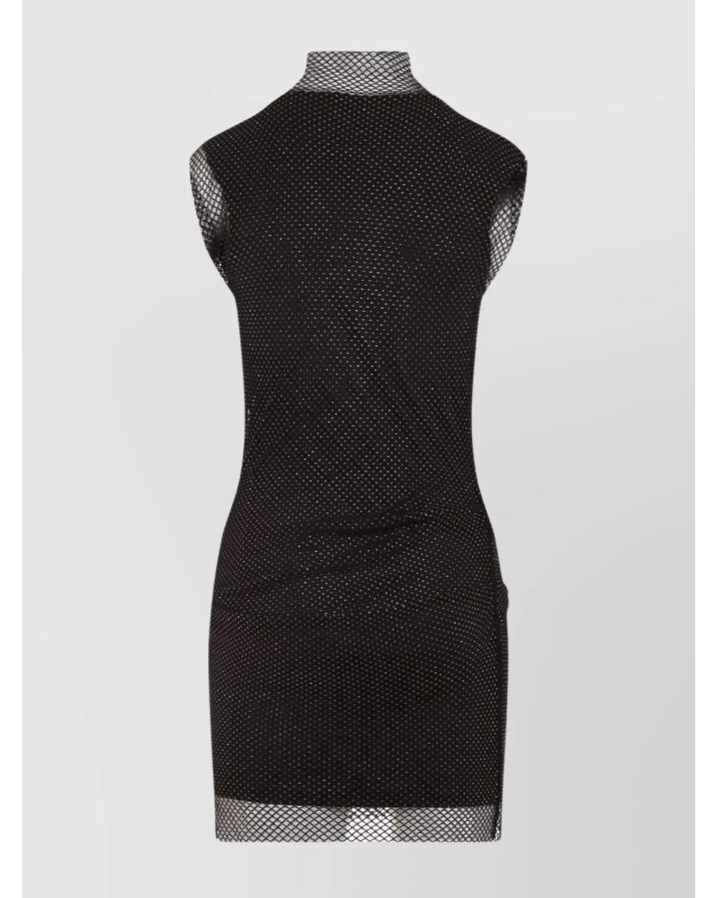 Sportmax Black Viscose Sleeveless Mini Dress