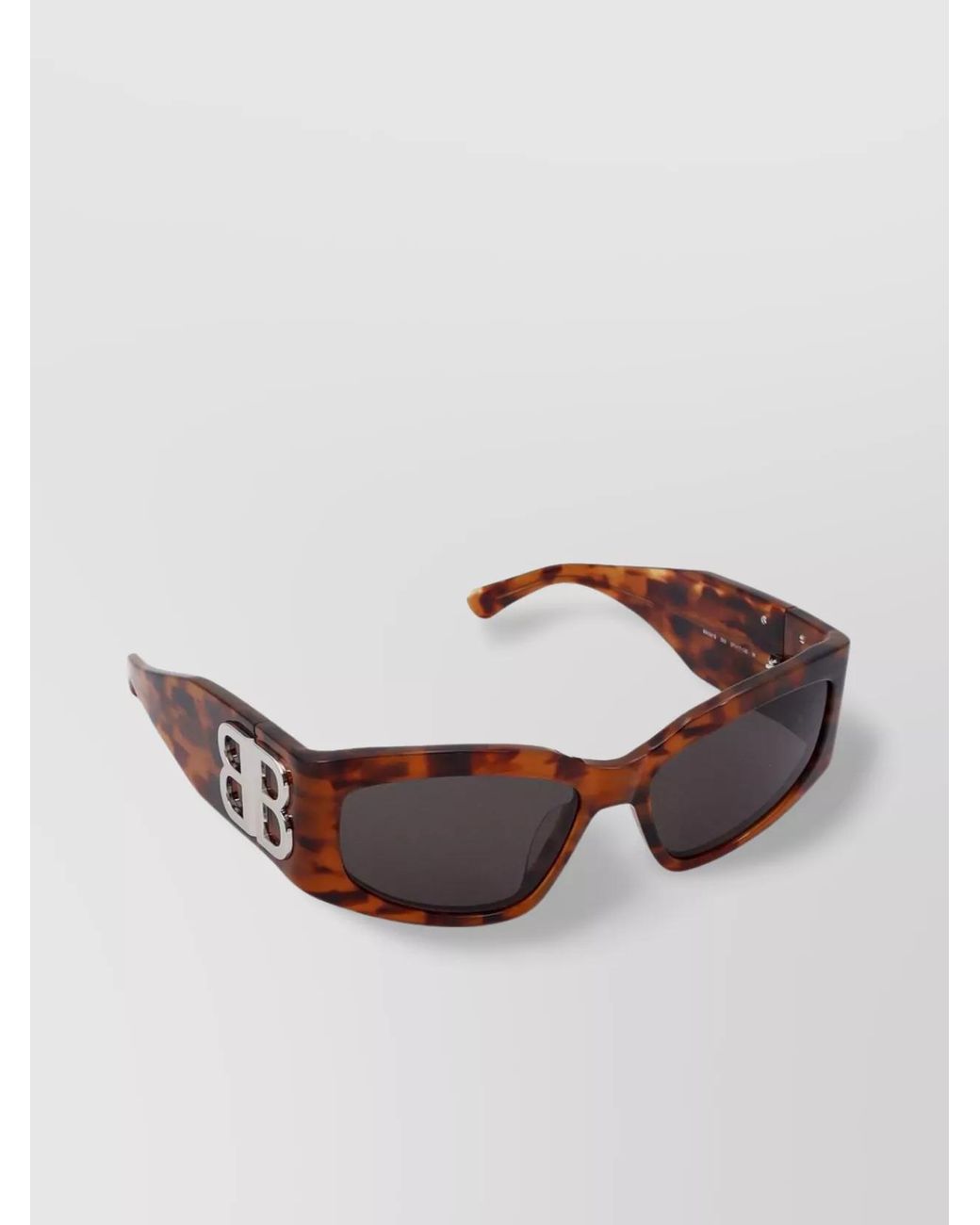 Balenciaga Brown Cat-Eye Sunglasses Logo Plate