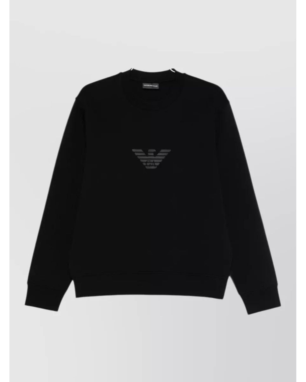 Emporio Armani Black Logo Sweatshirt for men